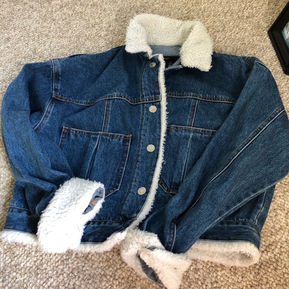 Jean sherpa jacket